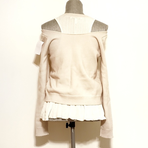 NEW Derek Lam 10 Crosby Layered Cream Sweater - Picture 5 of 7